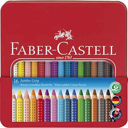 Faber-Castell Jumbo Grip Colour Pencils Tin