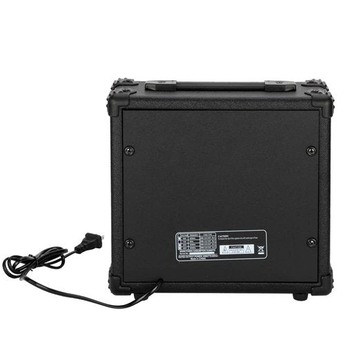 GLARRY Electric Bass Combo Amp, Portable Amp with Headphone MP3 Input, 20W Practice Bass Guitar Amplifier Speaker Accessories with Bass, Volume, Treble, and Middle Controls