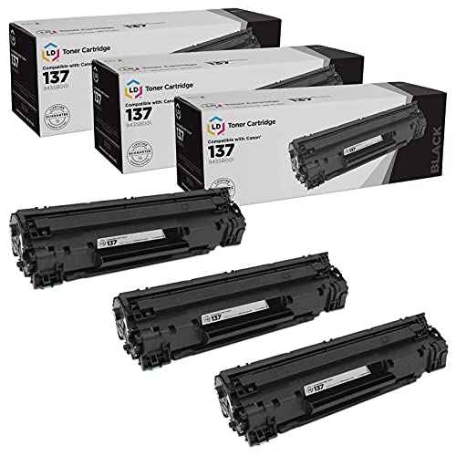 LD Products Compatible Toner Cartridge Replacement for Canon 137 9435B001 (Black, 3-Pack) Compatible with Canon imageCLASS MF212w MF216n MF227dw MF229dw MF217w LBP151dw MF232w