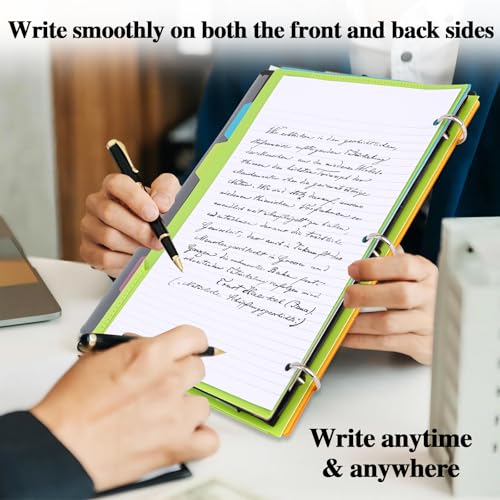 1 Inch Black 360° Pivoting 3-Ring Binder with Customizable Cover - Tashkummy