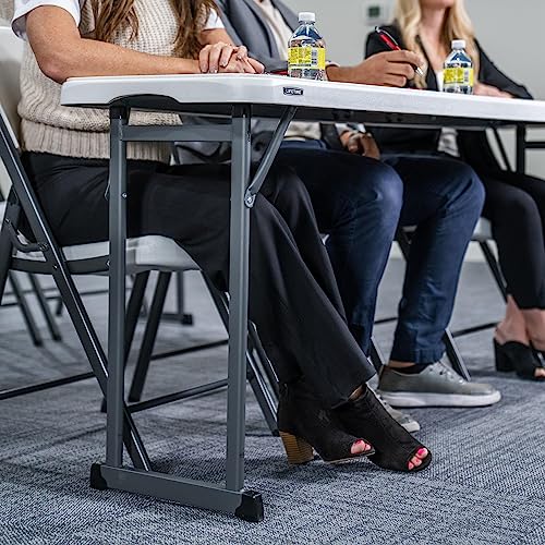 Lifetime 6-Foot Seminar Table - Folding, UV-Protected HDPE Top, Indoor/Outdoor
