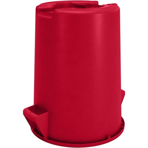 SPARTA Bronco 20 Gallon Trash Can, Thick Polyethylene Bin, NSF Certified Waste Container with Top Handles, Bottom Handholds, Reinforced Base and Stackable, LLDPE, 20 Gallon, Red