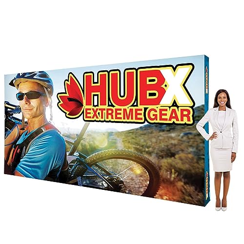 Alghualy Custom Fabric Pop Up Trade Show Backdrop 15ft x 8ft - Graphic Only