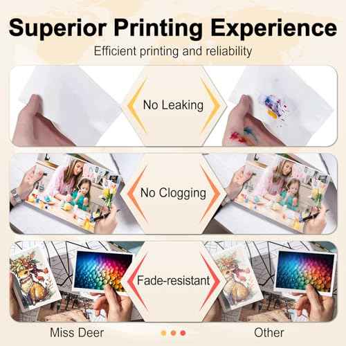 Miss Deer LC406 Ink Cartridges 8-Pack, Compatible Replacement for Brother LC 406 LC406XL for MFC-J4335DW MFC-J4345DW MFC-J4535DW MFC-J5855DW MFC-J5955DW MFC-J6555DW MFC-J6955DW Printer (2BK/2C/2Y/2M)