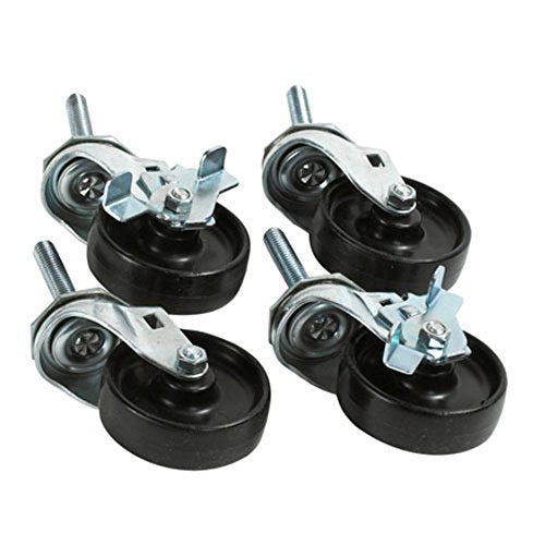Stoneman Sports Glacik Caster Wheel in Black (Set of 4)
