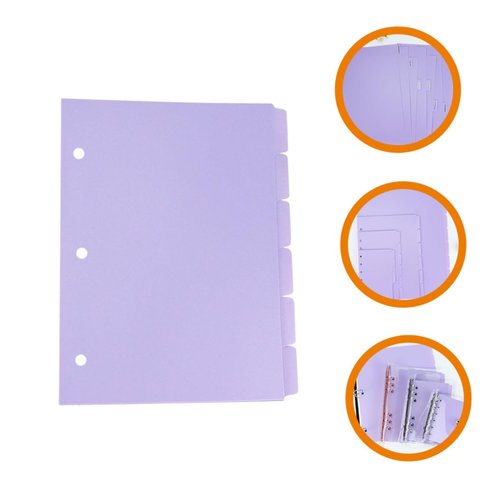 Gatuida 8pcs Aesthetic Binder Dividers Page Markers for Organizing Notebooks Journal and Reports Daily Use Tabs Soft for