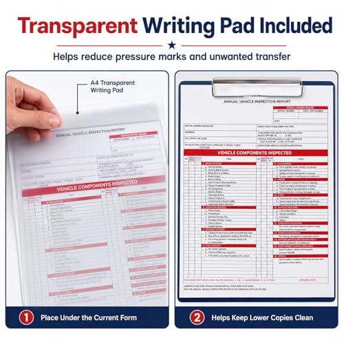 Vehicle Inspection Kit – 30 Annual Report Forms & 30 Red Labels for Fleet Records