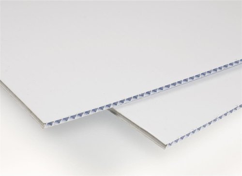 T-SIGN Corrugated Plastic Sheets Coroplast Sign Blank Board, 24 x36 Inches 3/16 Inches Thick for A-Frame Replacement Poster Sheets, White Blanks Sign (Pack of 2)