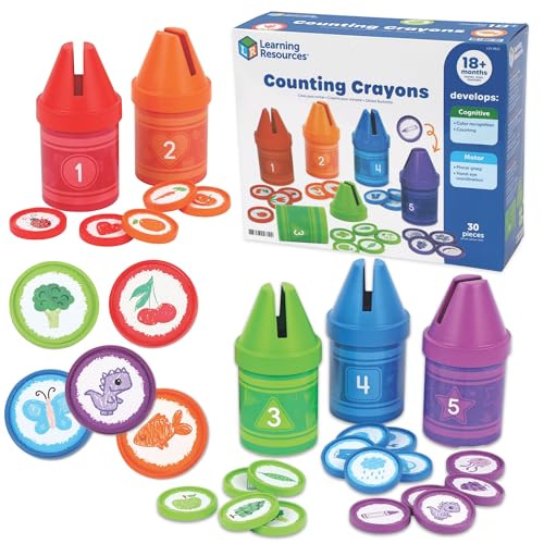 Learning Resources Counting Crayons - Educational Toddler Counting & Sorting Toys