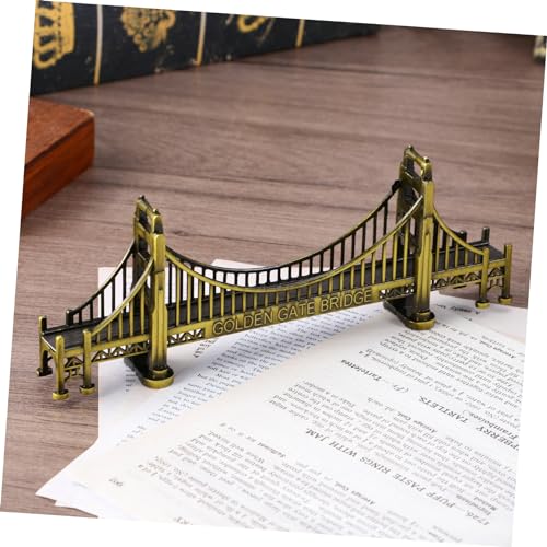 Garvalon Golden Gate Bridge Model - Retro Alloy Desk Statue