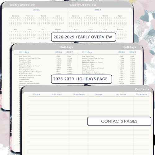 2026-2028 Pocket Calendar - 3 Year Monthly Planner from January 2026 - December 2028, 6.3" x 3.8", 2026-2028 MonthlyPlanner with 61 Notes Pages, Inner Pocket, Pen Loop, Elastic Closure