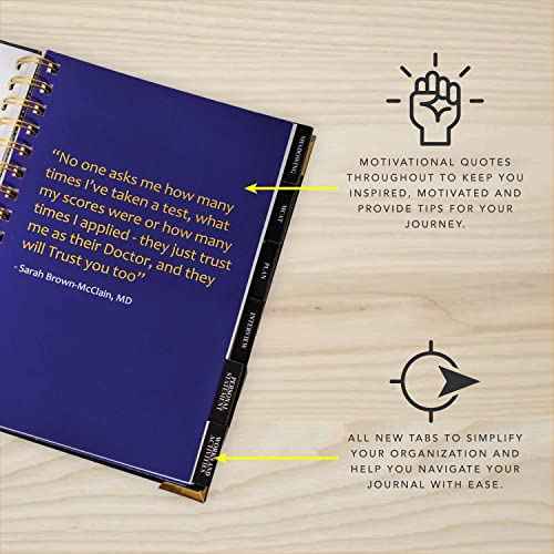 Pre-Medical Student Journal | MCAT Tracking | The Ultimate Guided Journal for Pre-Medical Students | A Must Have Pre-Medical Tool | Helps Medical School Admissions