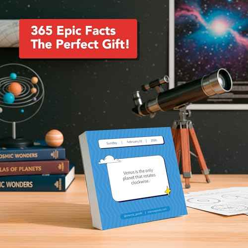 2026 Epic Facts Daily Desktop Calendar | Day To Day Tear Off Calendar with 365 Interesting Mental Floss Facts for Everyday of the Year, Fun Box Calendar Gift For Men or Women, Christmas Stocking Stuffer Gift for Home or Office