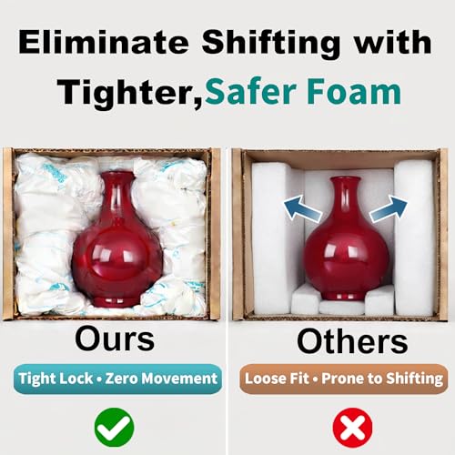 8 Pcs Expanding Packing Foam 13”x15”, Protective Packaging for