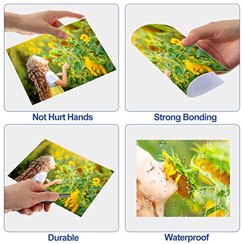 100 Pack Thermal Laminating Pouches 10 Mil Clear Laminating Sheets Plastic Laminating Paper Hot Glossy Laminator Pouches Office Laminating Supplies for Letter Photo Card ID Badge, 9 x 11.5 Inches