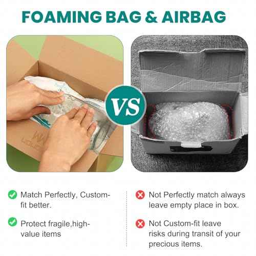 WOWOSS 16 Pack 16"x14" Expanding Packing Foam, Expanding Foam for PC/Electronic Components/Equipment/Fragile Items, Rapid Expansion, Stable & Secure, Easy to Use - Essential for Moving
