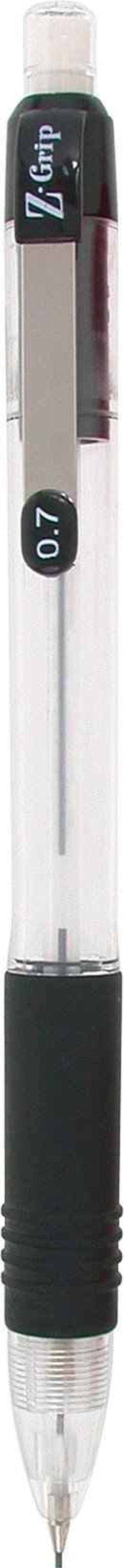 Zebra Z-Grip Mechanical Pencil, 0.7mm Point Size, HB #2 Graphite, Black Grip (Pack of 6, 144 Count Total)