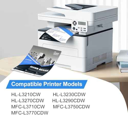 TN227 Toner Cartridge High Yield Replacement for Brother TN-227 TN223 TN 227BK 227C 227M 227Y to Use with Brother HL-L3270CDW MFC-L3770CDW HL-L3290CDW MFC-L3750CDW HL-L3210CW Printer-4 Pack