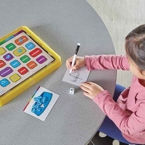 hand2mind Little Minds at Work Game Tray Set by Tara West, Includes Reading & Math Preschool Learning Activities, Science of Reading Manipulatives, Math Games for Kids, Teacher Supplies for Classroom