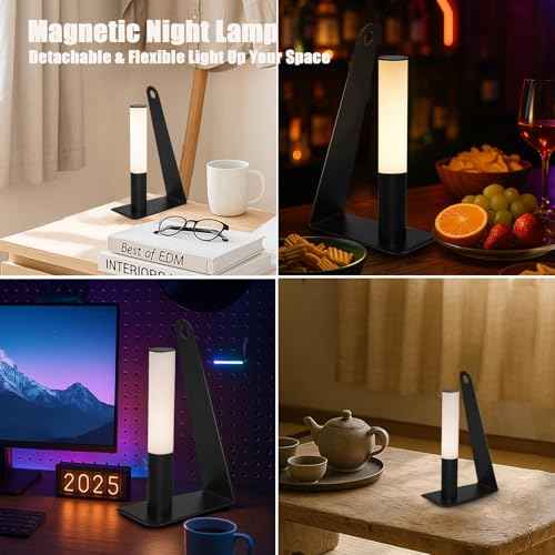 Table Lamp for Bedroom,Portable 3 Way Dimmable Desk Lamp 1800mah Rechargeable Small Lamp Led Touch Night Lamps for Night Stands, Living Room, Office&Baby Nursery