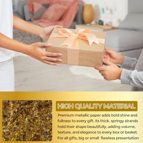 Shunzar Crinkle Cut Paper Filler for Gift Baskets, Boxes & Bags,