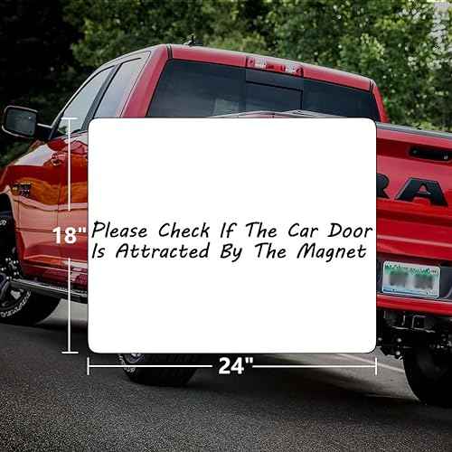 2 Pack Blank Car Door Magnet Sticker, Rounded Corners Magnetic Vehicle Sign, Perfect Magnet for Car to DIY Advertise Business and Cover Company Logo, Personalized Magnet Decal, 24x18 inch White