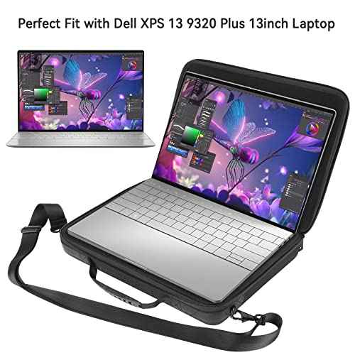 Smatree Hard Shoulder Bag for 13-14.2 inch MacBook Pro M5 2025, MacBook Air M4 2025/2024/2022, iPad Pro M5 2025/M4 2024,iPad Air M3 2025, MacBookPro 2024 M4/2023/2021 A2918/A2992 Carrying Case (Black)