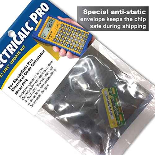 Calculated Industries 5073-2023 ElectriCalc Pro Upgrade Kit NEC 2023 Code Compliant Upgrade Chip for Calculator