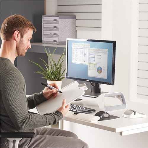 Fellowes I-Spire Series Document Lift/Holder, White/Gray (9311503)
