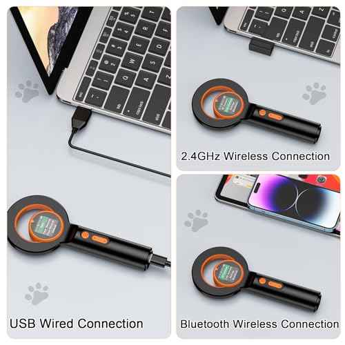 Symcode Pet Microchip Scanner RFID EMID With 1.44IN TFT Display - 134.2kHz 125kHz 15 Digits Pet Chip ID Reader With Delete History Data Function
