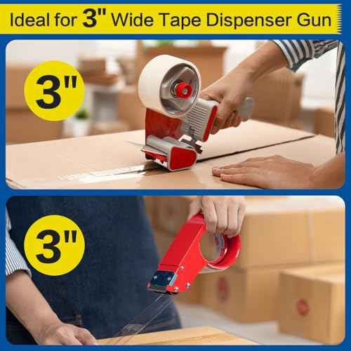 deli Heavy Duty Packing Tape 36 Rolls, Clear Packing Tape for Shipping Packaging Moving Sealing, 2.7mil Thick, 2 inches Wide, 65 Yards Per Roll, 2340 Total Yards