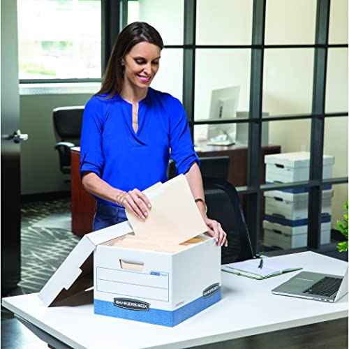 Bankers Box 20-Pack Medium Duty File Storage Boxes with Lids, FastFold Assembly, Letter/Legal, STOR/FILE, (0076315)