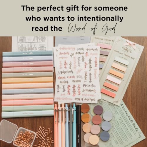 Mr. Pen Esther Bible Journaling Kit with Highlighters Pens Stickers Tabs & Study Guide