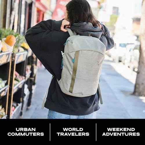 Chrome Industries Camden Backpack ? 16L Travel Bag for Men and Women with Plush Knit Shoulder Straps Recycled Materials and Internal Laptop Sleeve ? Sage