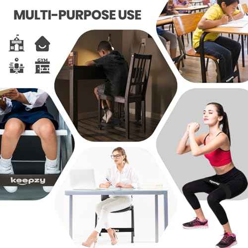 20 Pack Chair Bands, Anti Slip Chair Bands for Kids with Fidgety Feet, ADHD Chair Bands for Classroom, Desk Bands for Student Desks, Sensory Chair Rubber Bands