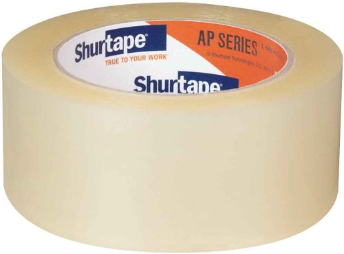 Shurtape AP 201 Medium Duty Shipping and Packaging Tape, Clear, 48mm x 100 Meter Roll, 6-Pack (232518)
