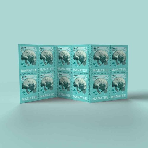 United States Postal Service Save Manatees (5 Booklets of 20) First-Class Mail Forever Postage Stamps Scott #5851