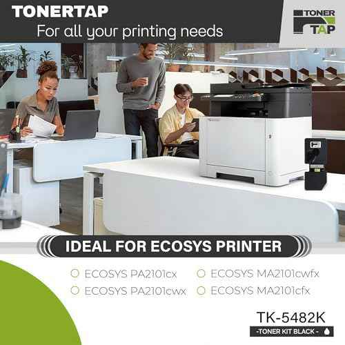 TonerTap TK-5482K Toner Compatible with Kyocera ECOSYS PA2101cwx, PA2101cx, TK5452 Toner Cartridge with Chip for Kyocera ECOSYS MA2101cwfx, MA2101cfx
