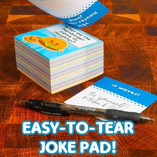 500 Joke Notes for Kids - Lunch Box Notes for Kids - Inspirational Motivational Notes for Children - Jokes and Puns for Boys and Girls - Great for Parties, Schools, Bake Sales, Picnics