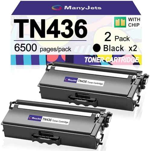 TN436BK TN-436BK Super High Yield Toner Cartridge Replacement for Brother TN436/TN433/TN431, Compatible for Brother HL-L8360CDW/MFC-L8900CDW/MFC-L9570CDW/HL-L8260CDW (2 Pack, Black)