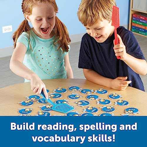 Learning Resources Sight Word Swat A Sight Words Game - Phonics Flash Cards, Board Games for Kids, Montessori Spelling , Homeschool, Classroom Must Haves, Teacher Supplies, Gifts for Boys and Girls