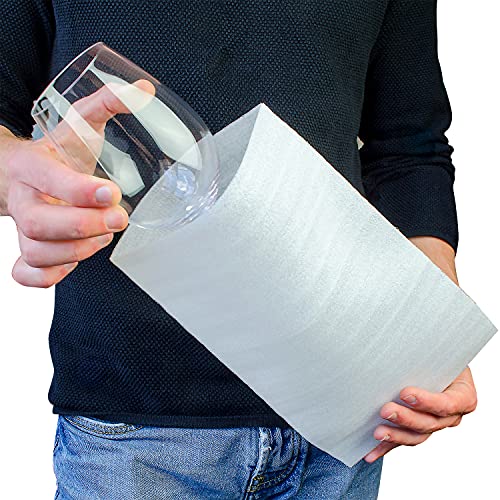 Foam Pouches & Wrap Sheets,4 Sizes 80 Count Sheets Cushioning for