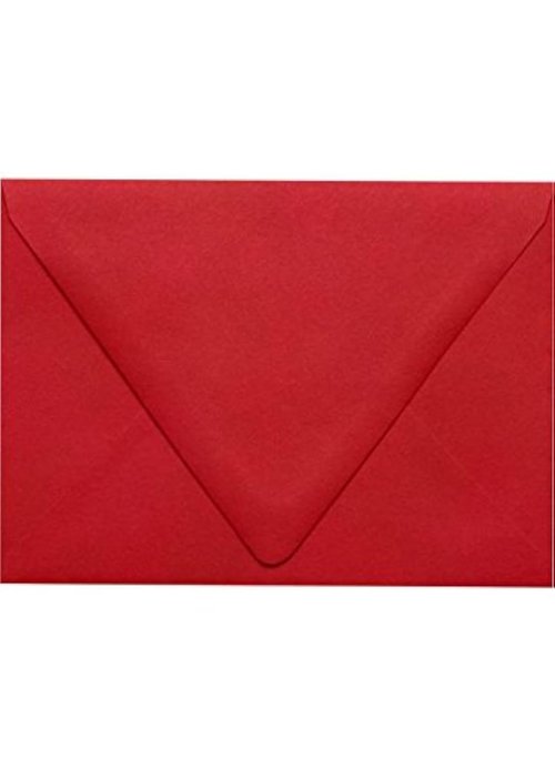 LUXPaper A6 Contour Flap Invitation Envelopes | 4 3/4" x 6 1/2" | Ruby Red | 80lb. Text | 250 Qty