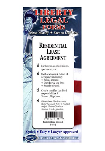 Residential Lease Agreement - USA DIY Legal Forms by Permacharts