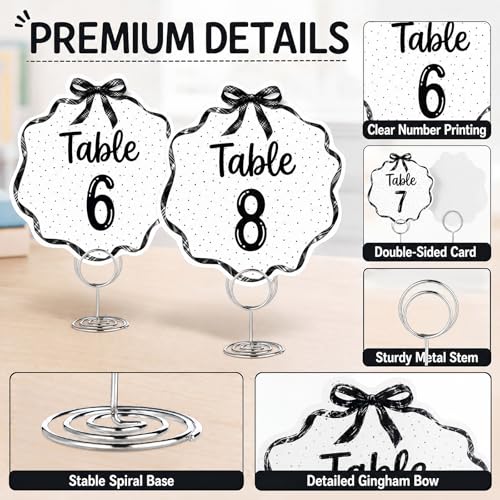 Crtiin Classroom Table Numbers 1-10 with Metal Stands - Preschool Decor