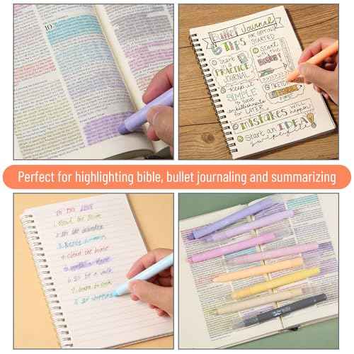 Mr. Pen- Gel Highlighters, 14 Pack, Ethereal Pastel Colors, Bible Highlighters for Bibles That Do Not Bleed
