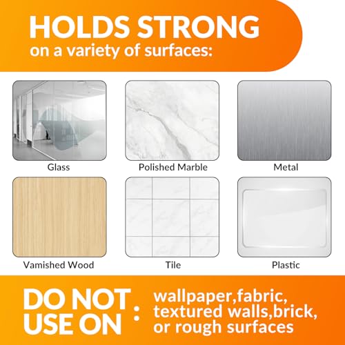 Kalami 6 Pack Vinyl Record Holder Wall Mount - Self-Adhesive Display Shelves