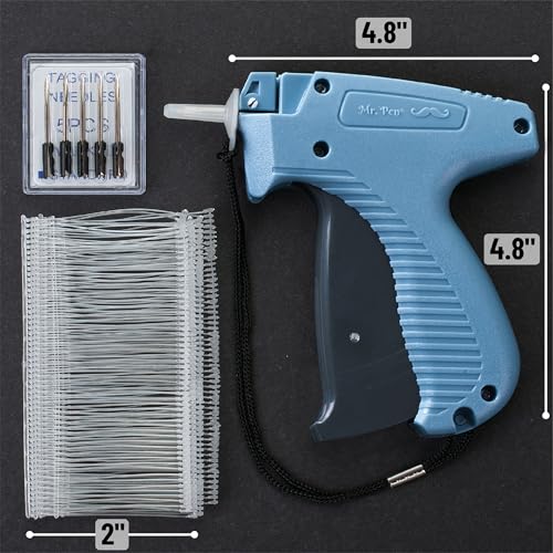 Mr. Pen Tagging Gun with 1008 Barbs & 5 Needles – Blue & Black, 1 Pack