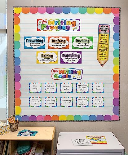 Teacher Created Resources Lined Bulletin Board Roll - Better Than Paper, 4ft x 12ft