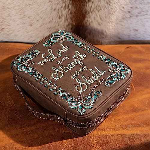 Montana West Western Style Embroidered Bible Covers for Women Men Book Carrying Case Church Bag Outdoor Bible Protective